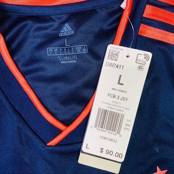 New Adidas FC Bayern Third Jersey DW7411 Blue - Picture 4 of 10